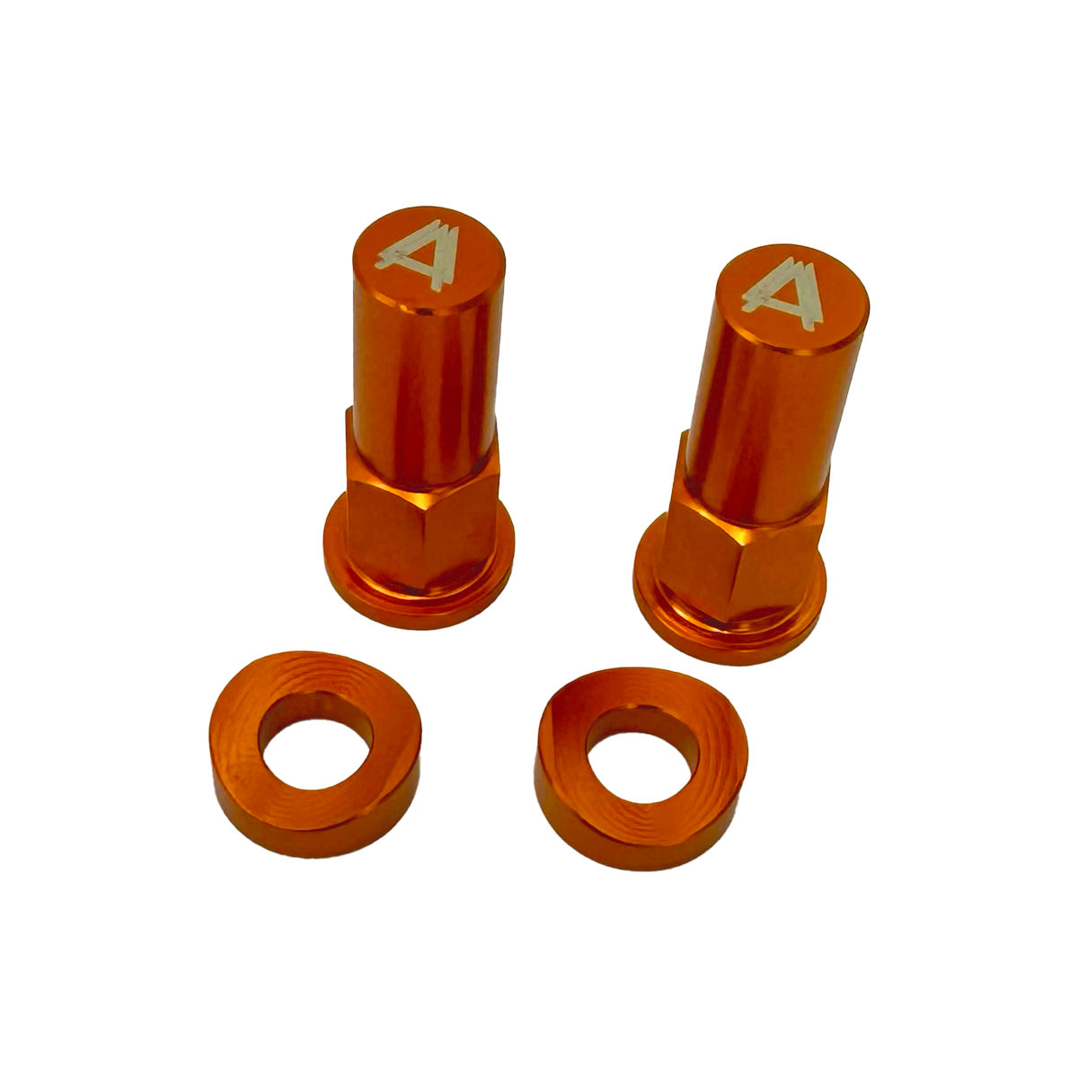 Kit de tapas de válvulas de aire de neumáticos DOCA naranja