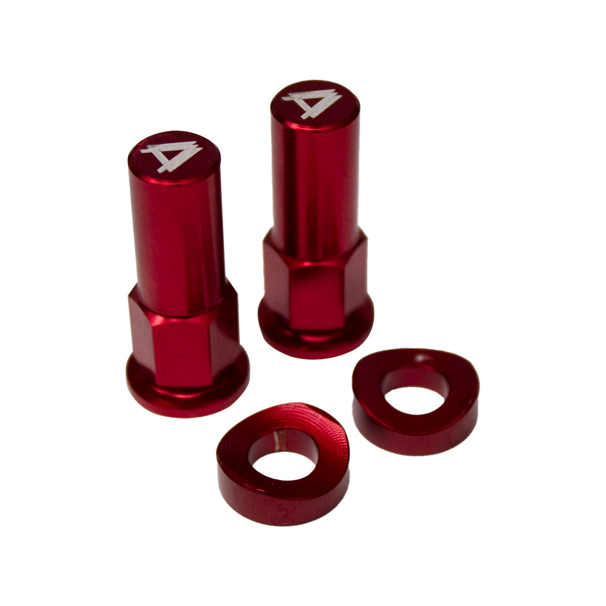 Kit de tapas de válvula de aire de neumáticos DOCA rojo