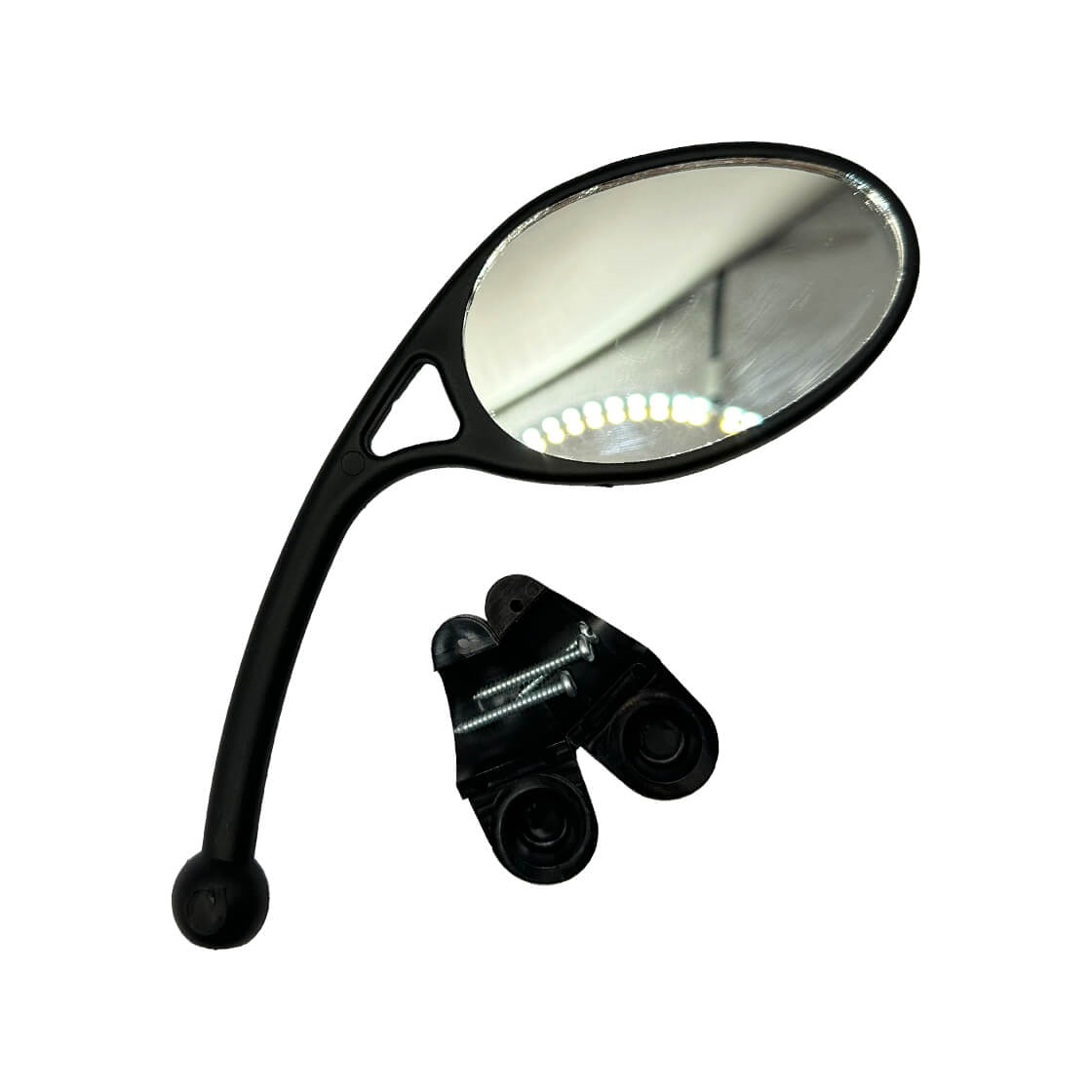 Espejo retrovisor derecho universal negro HP