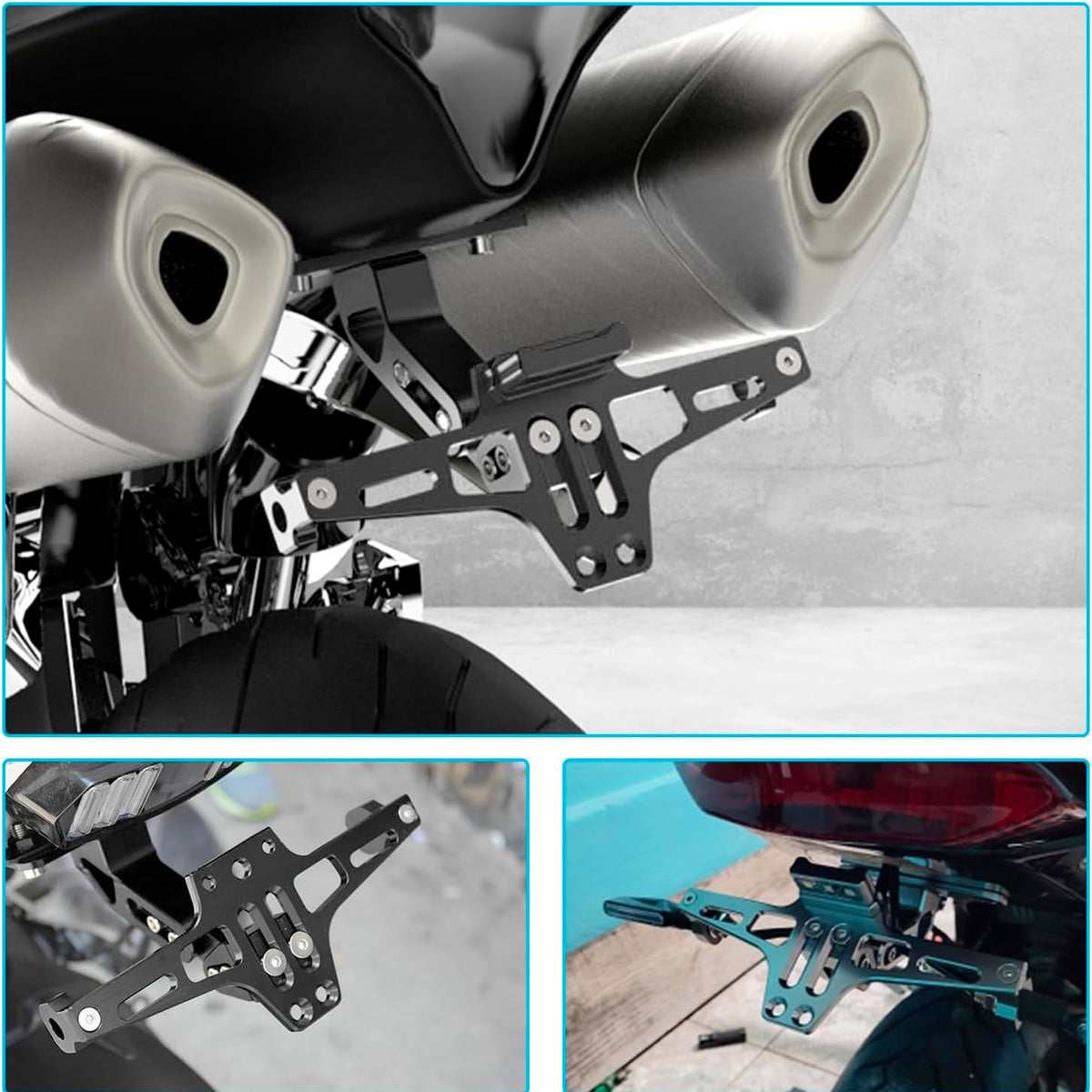 Soporte Matrícula Universal Con Luz De Matrícula