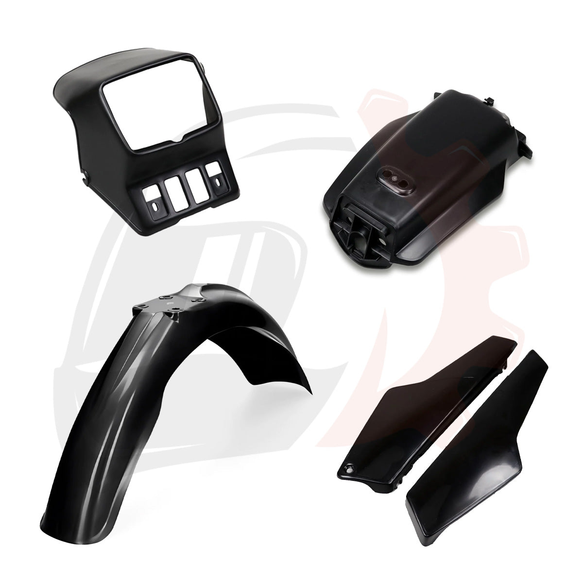 Kit Plásticos Pretos Yamaha DT 50 LC/ LCD