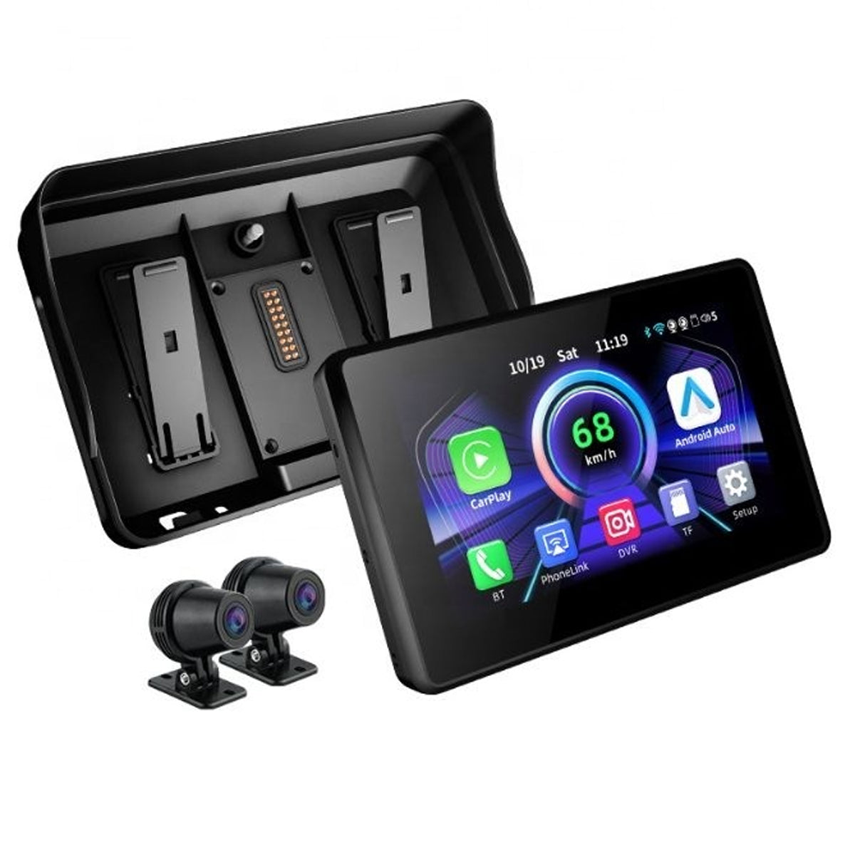 Carplay/ Android Auto MPAI-3 Ecrã 5" C/ Câmeras Octa-Core