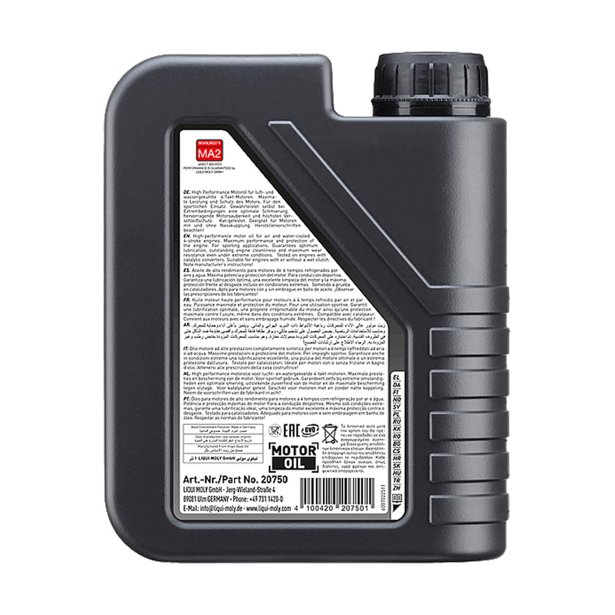 Óleo Liqui Moly HC Sintético Street 5w40 4T (1Litro)