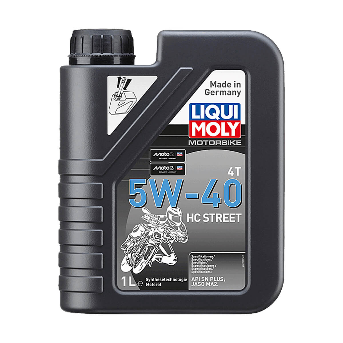 Óleo Liqui Moly HC Sintético Street 5w40 4T (1Litro)