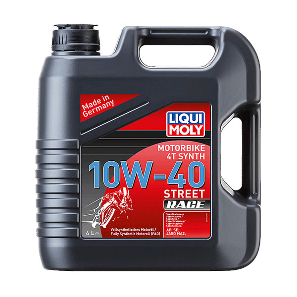 Óleo Liqui Moly 100% Sintético Street Race 10w40 4T (4L)