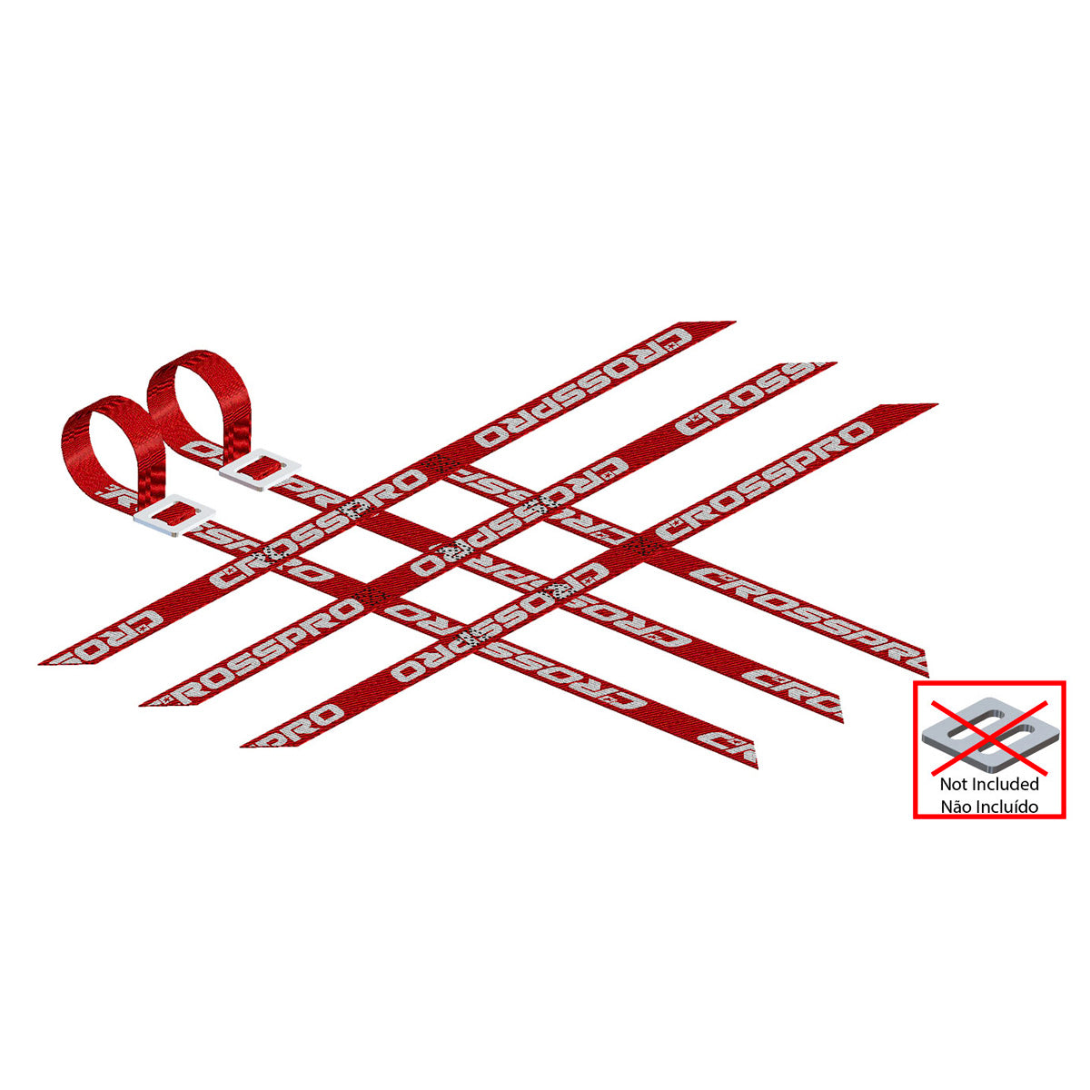 Fitas Nerf Bar 3-3-3 Vermelhas CROSSPRO