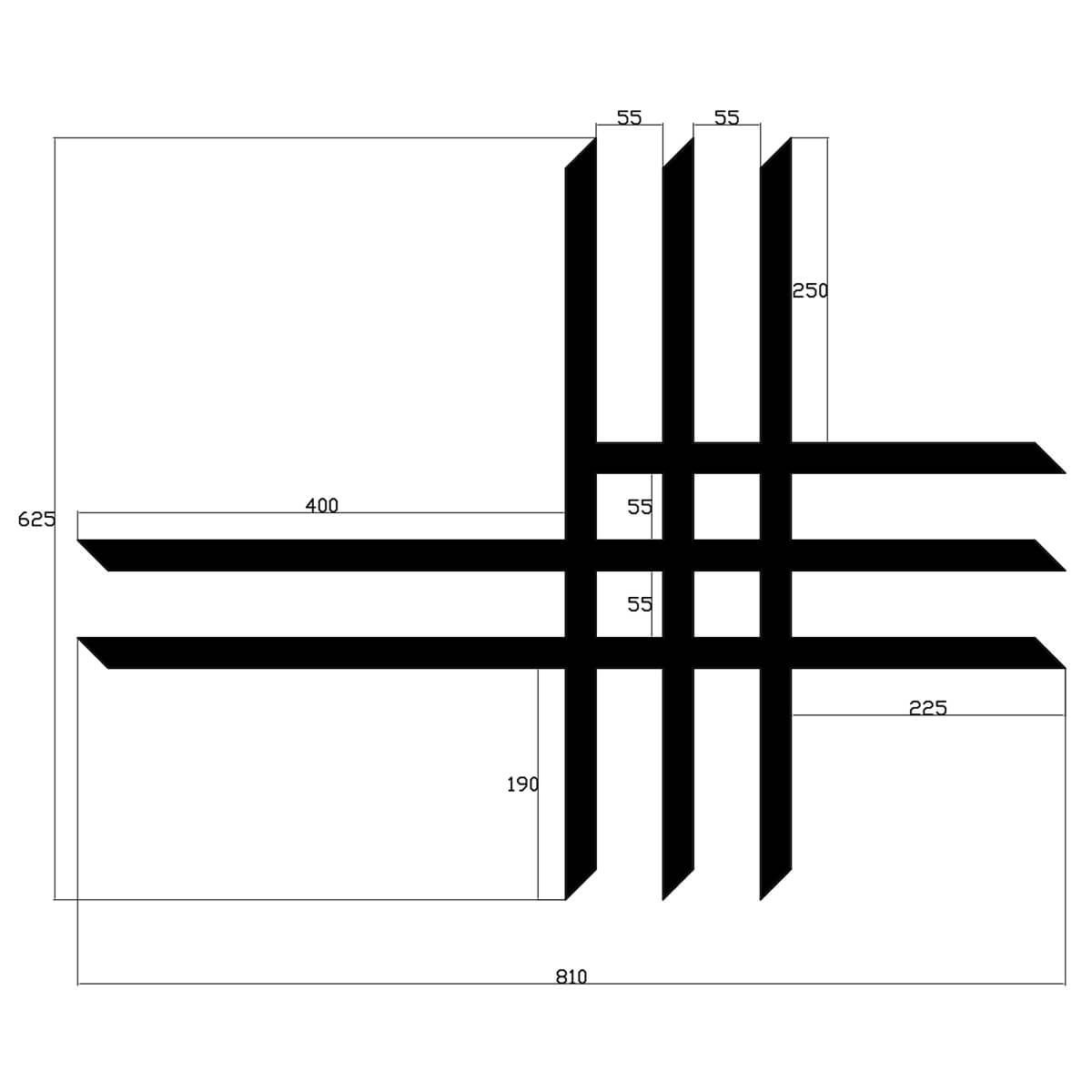 Fitas Nerf Bar 3-3-3 Azul CROSSPRO