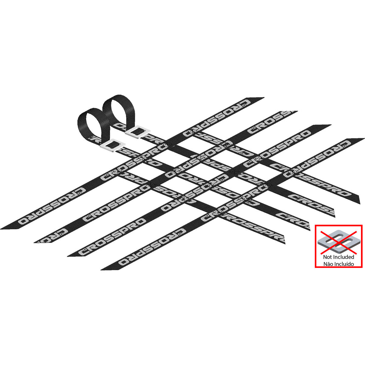 Fitas Nerf Bar 4-4-4 Pretas CROSSPRO