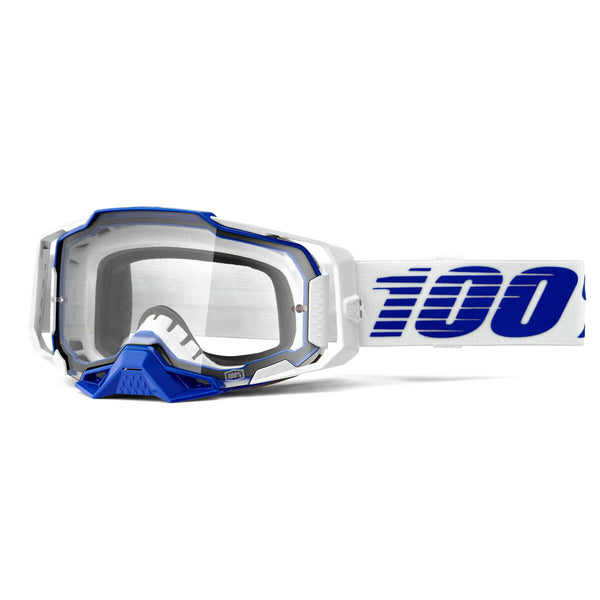 Óculos 100% ARMEGA Brancos/ Azuis