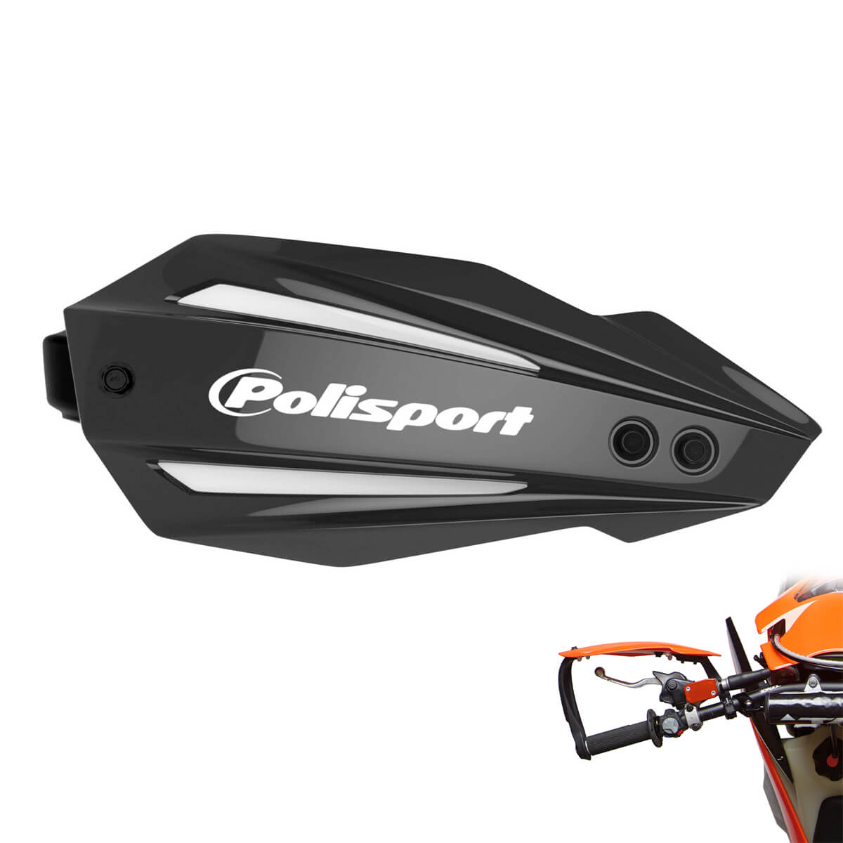BULLIT Closed Handguards Black POLISPORT