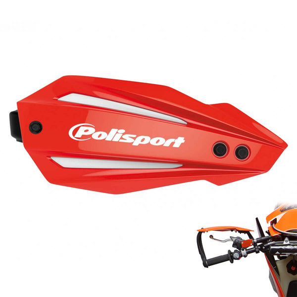 Proteções de Mãos Fechadas BULLIT Vermelho POLISPORT