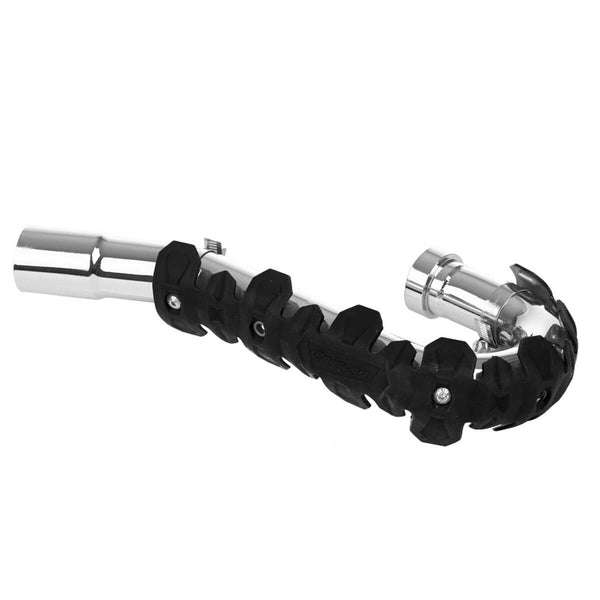 Proteção de Escape/ Coletor Longo ARMADILLO Preto POLISPORT