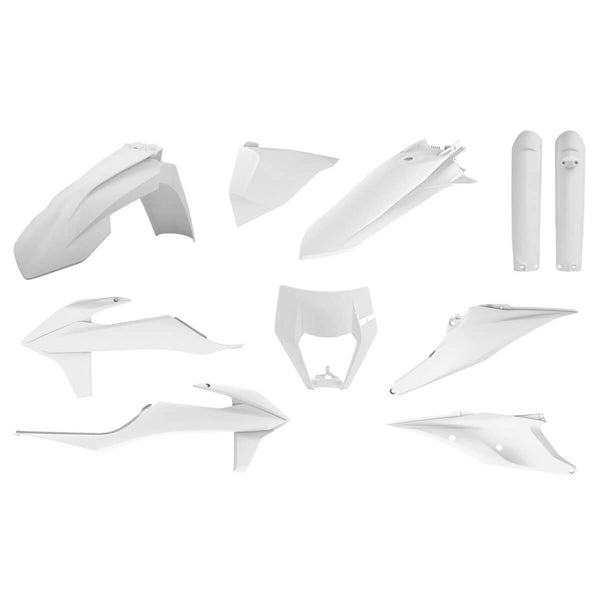 Kit Plásticos Completo KTM EXC/ EXC-F (2020-23) Branco