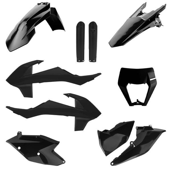 Kit Plásticos Completo KTM EXC/EXC-F (2017-19) Preto