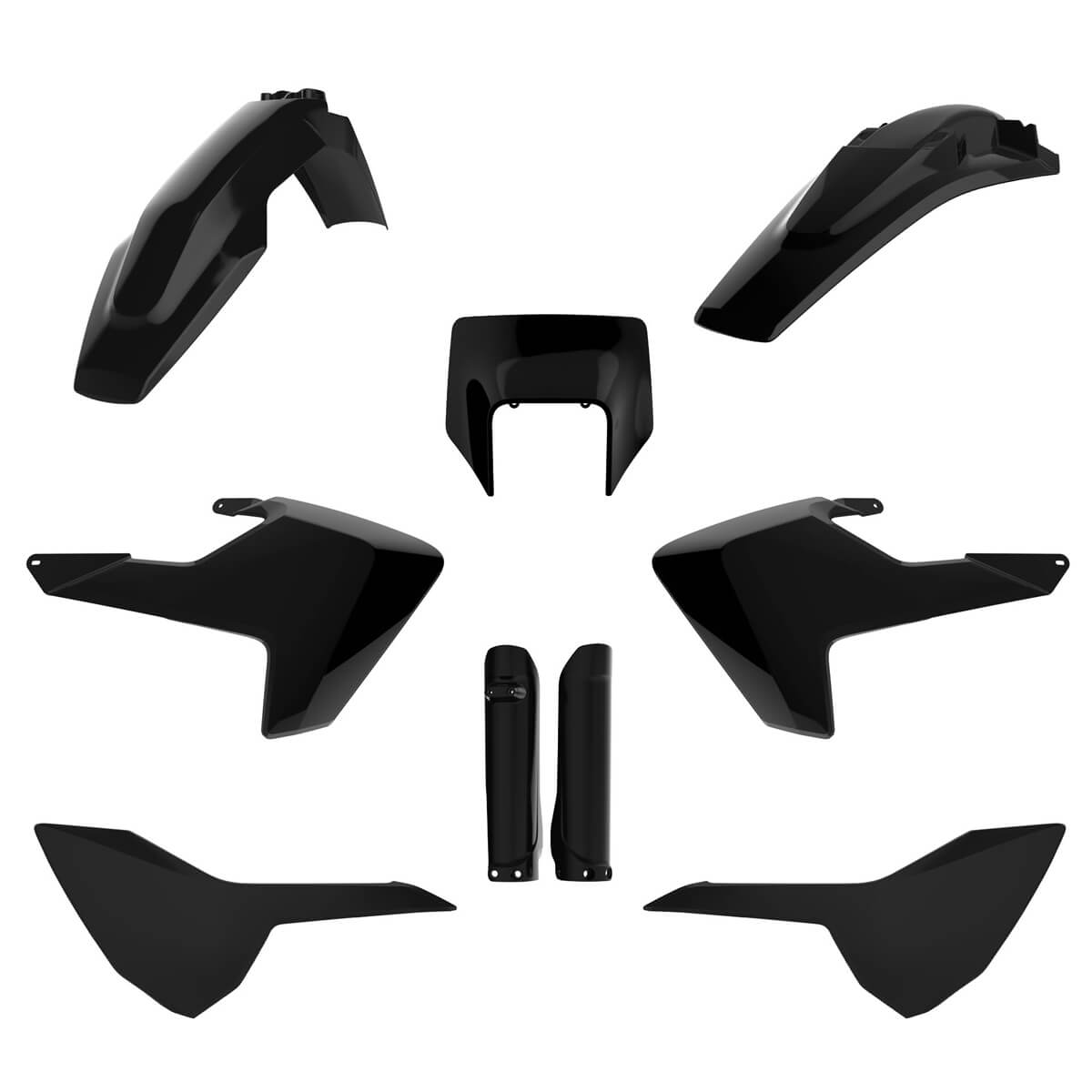Kit Plásticos Completo Husqvarna TE/FE 2017-2019 Preto