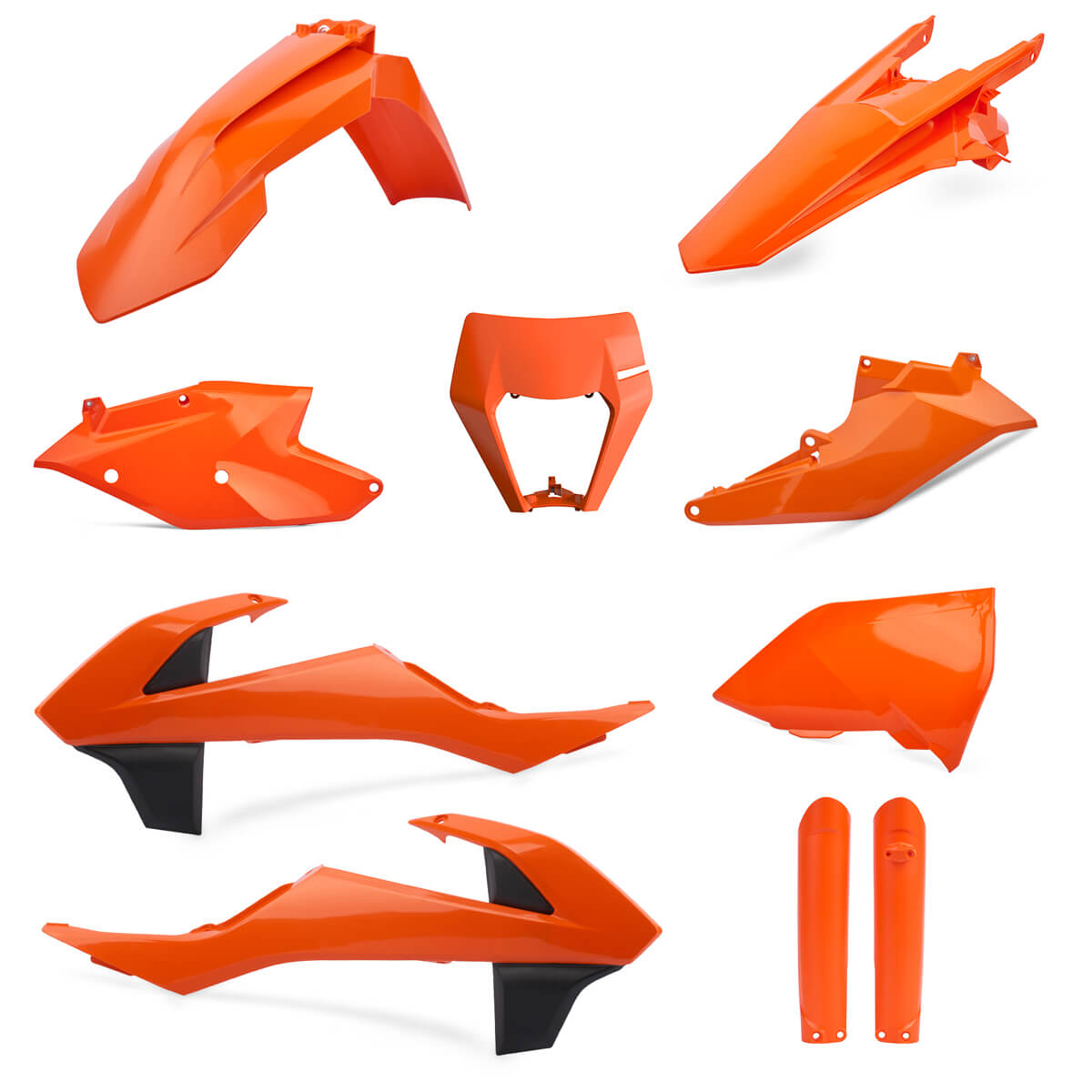 Kit Plásticos Completo KTM EXC/EXC-F (2017-19) Naranja