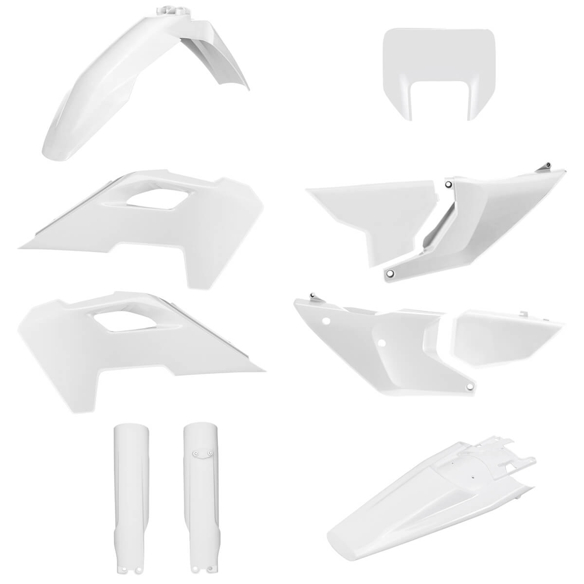 Kit Plásticos Completo Husqvarna TE/FE (2024-25) Branco