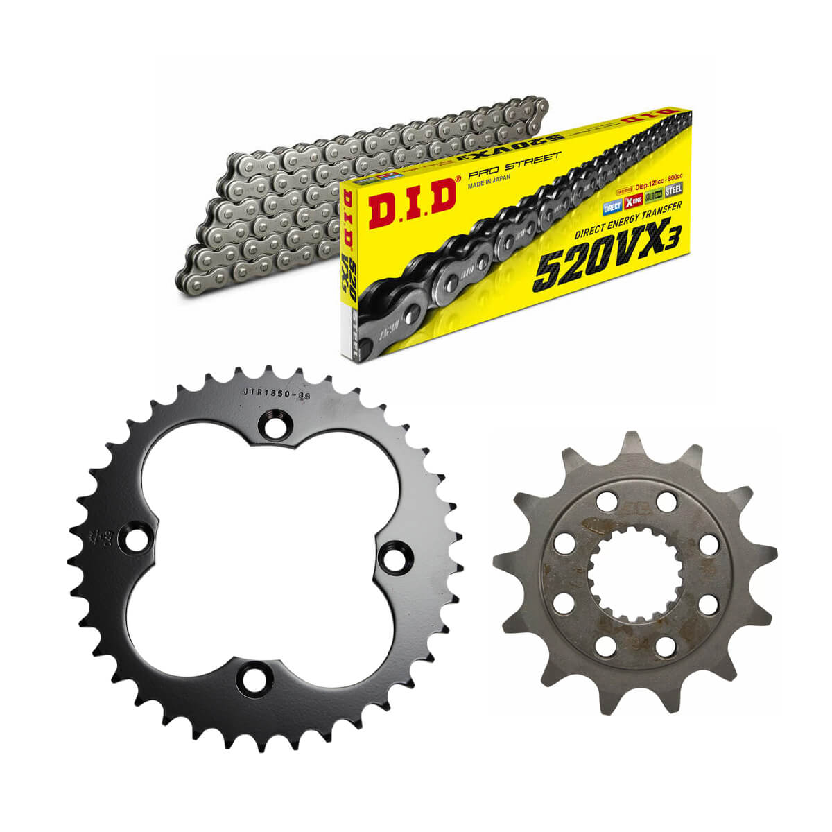 Kit Transmissão Reforçado DID Honda TRX 450 13/38