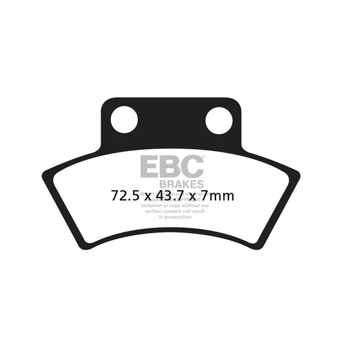 Pastilhas Travão FA232TT CFMOTO/ POLARIS EBC