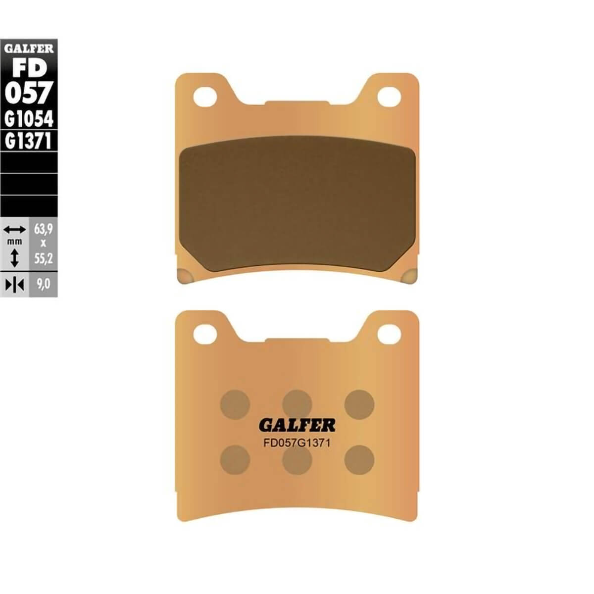 Pastilhas de Travão Traseiras FD057G1371 GALFER