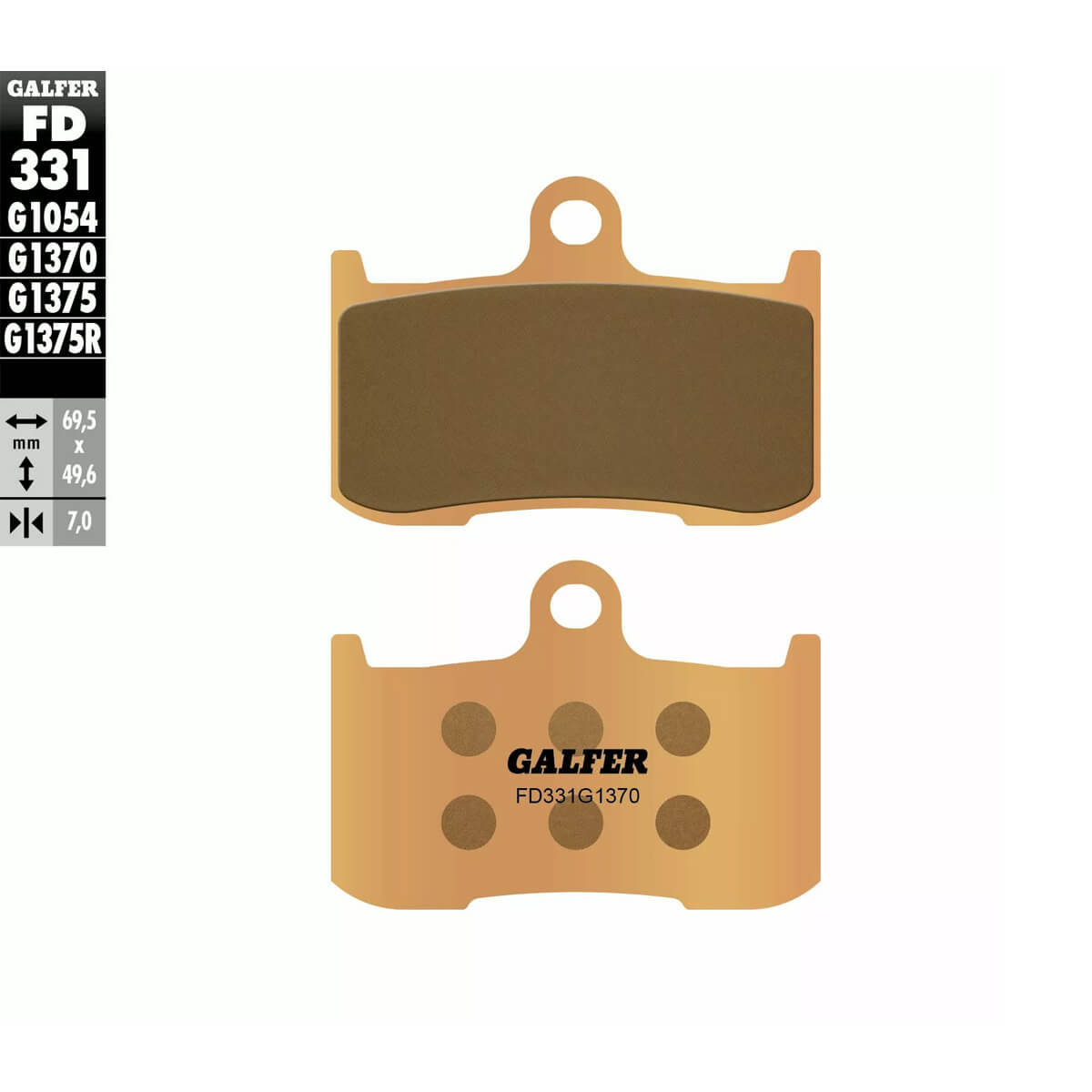 Pastillas de Freno Traseras FD331G1370 GALFER