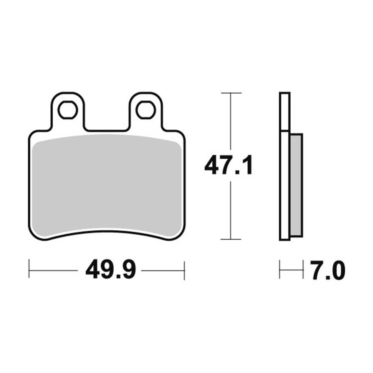 Pastillas de Freno Traseras Derbi/ Yamaha/ MBK/ Beta...