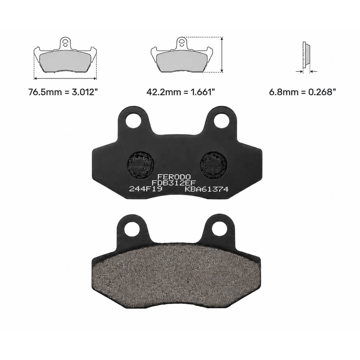 Pastilhas Travão Scooter Beta/ Honda/ Keeway/ Kymco...