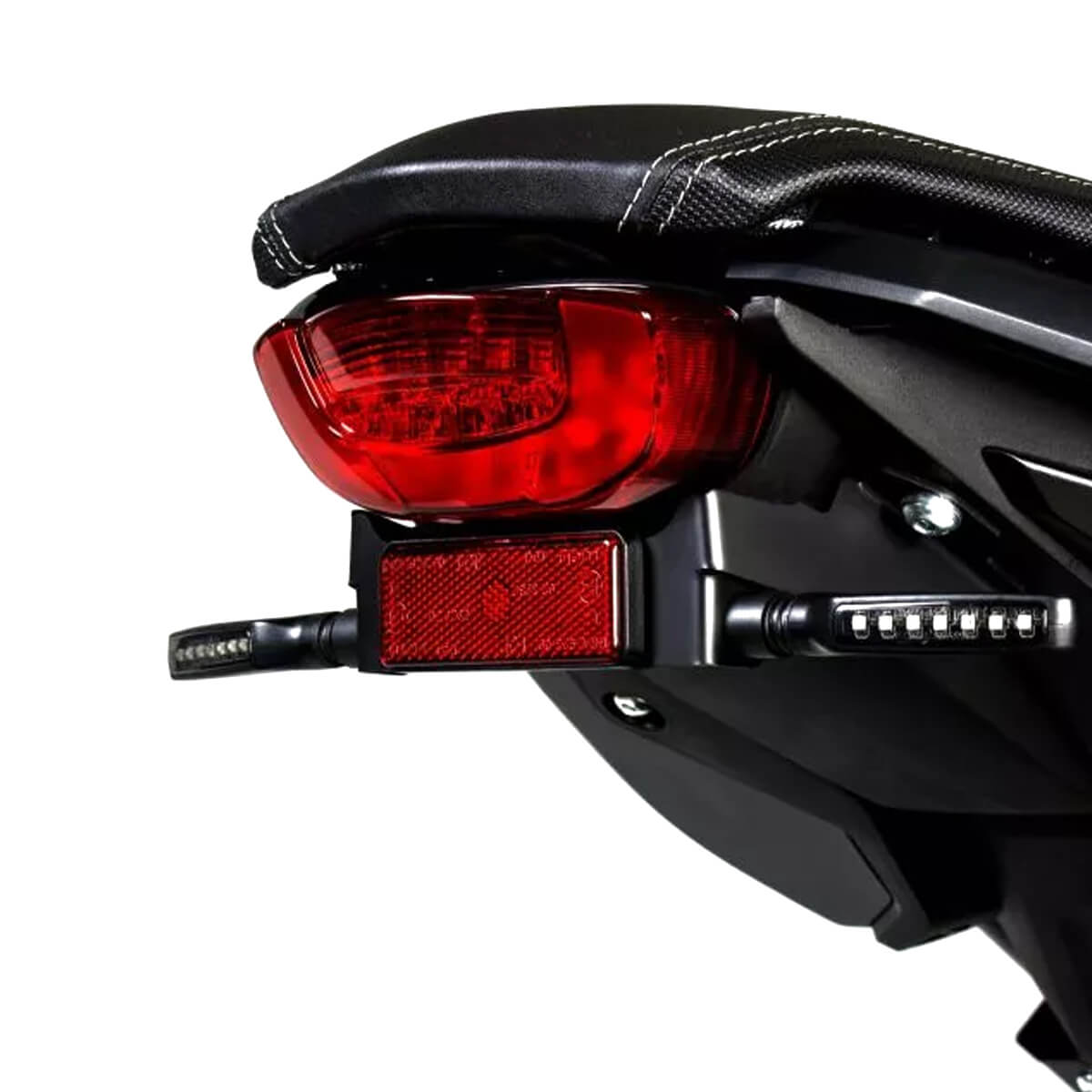 Motorcycle License Plate Reflector W/ Screw (91.5x36mm)
