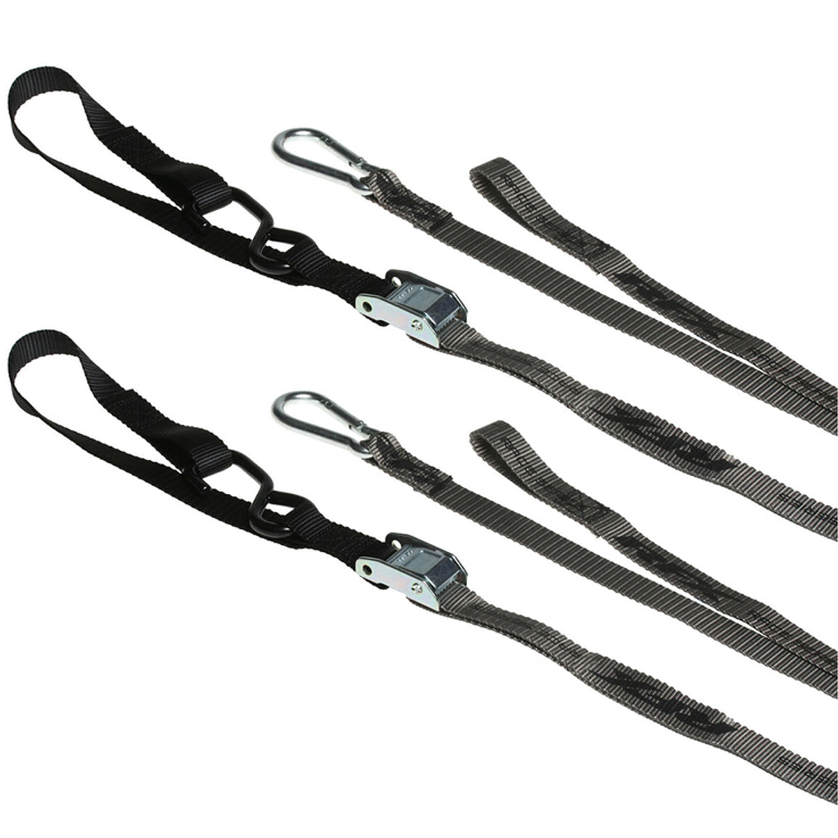 Pack Cintas de Transporte Motos Reforçadas Preto/ Cinza RFX