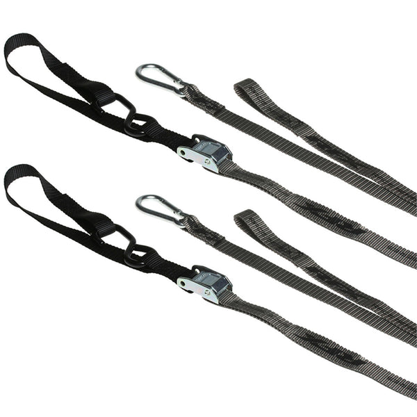 Pack Cintas de Transporte Motos Reforçadas Preto/ Cinza RFX