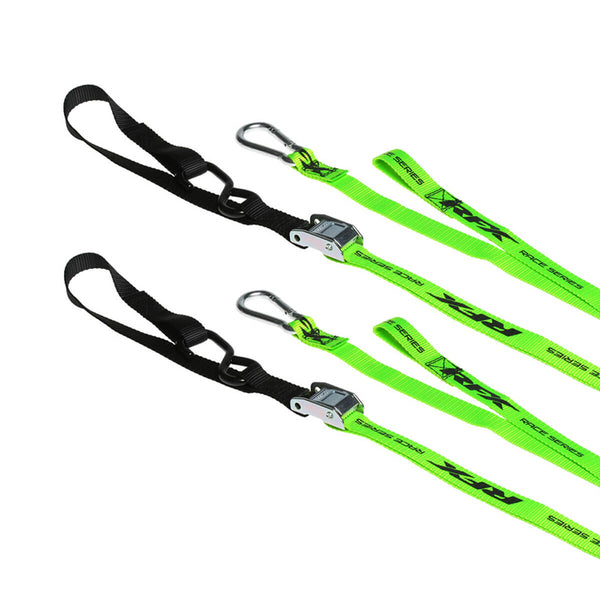 Pack Cintas Transporte Motos Reforçadas Preto/ Verde RFX