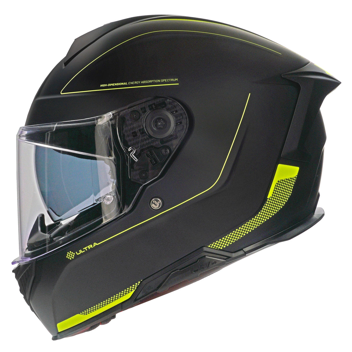 Capacete Unik Ultra DV Microdot C/ Óculos Preto/ Amarelo - L
