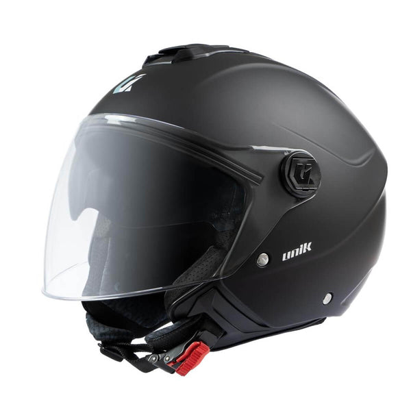 Capacete Jet UNIK VERTEX Com Óculos Preto Mate S