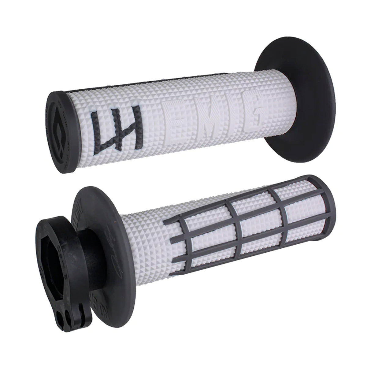 Punhos ODI EMIG 2.0 Lock-On Branco/ Graphite