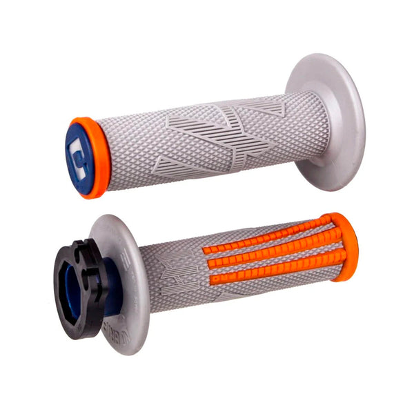 Punhos ODI EMIG PRO V2 Lock-On Cinzento/ Laranja