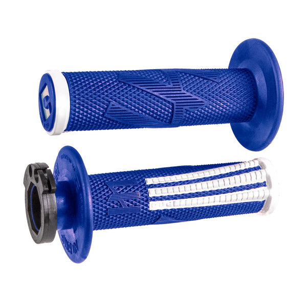 Punhos ODI EMIG PRO V2 Lock-On Azul/ Branco
