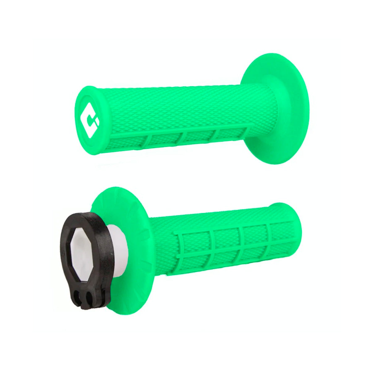 Punhos ODI MX V2 Half-Waffle Verde