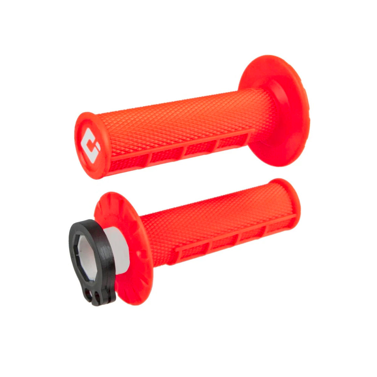 Puños ODI MX V2 Half-Waffle Naranja Fluo