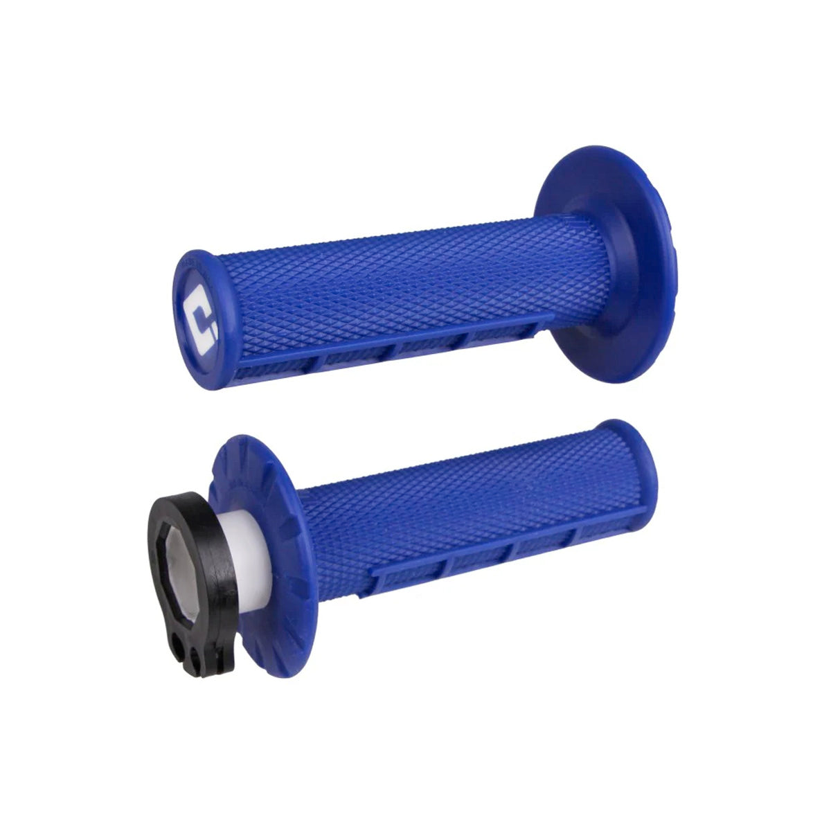 Puños ODI MX V2 Half-Waffle Lock-On azules