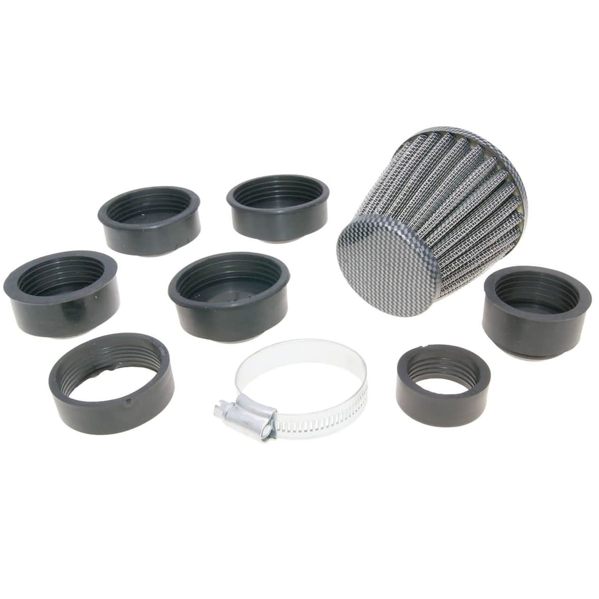 Filtro de Ar Cónico Universal 35-45mm Carbono – Mega Moto Peças ...