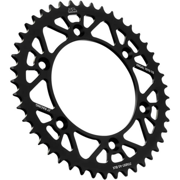 Cremallera JTA 897 de aluminio negro con 45 dientes KTM