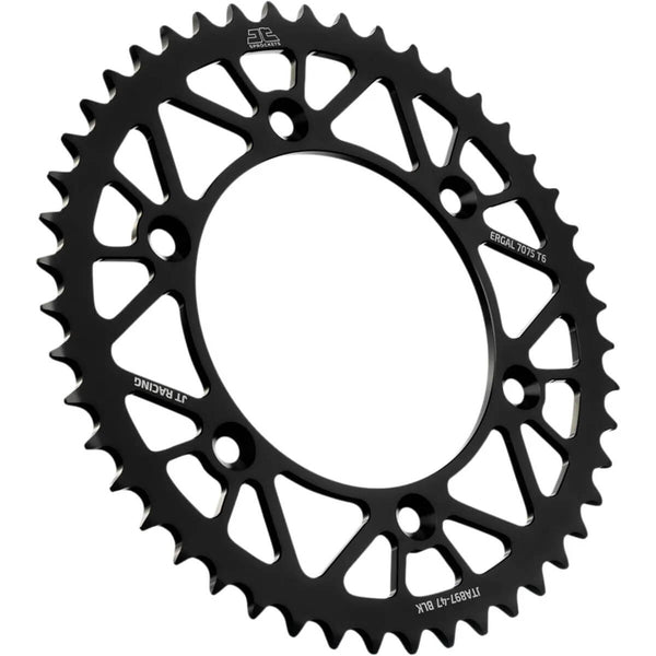 Cremallera JTA 897 de aluminio negro con 47 dientes KTM