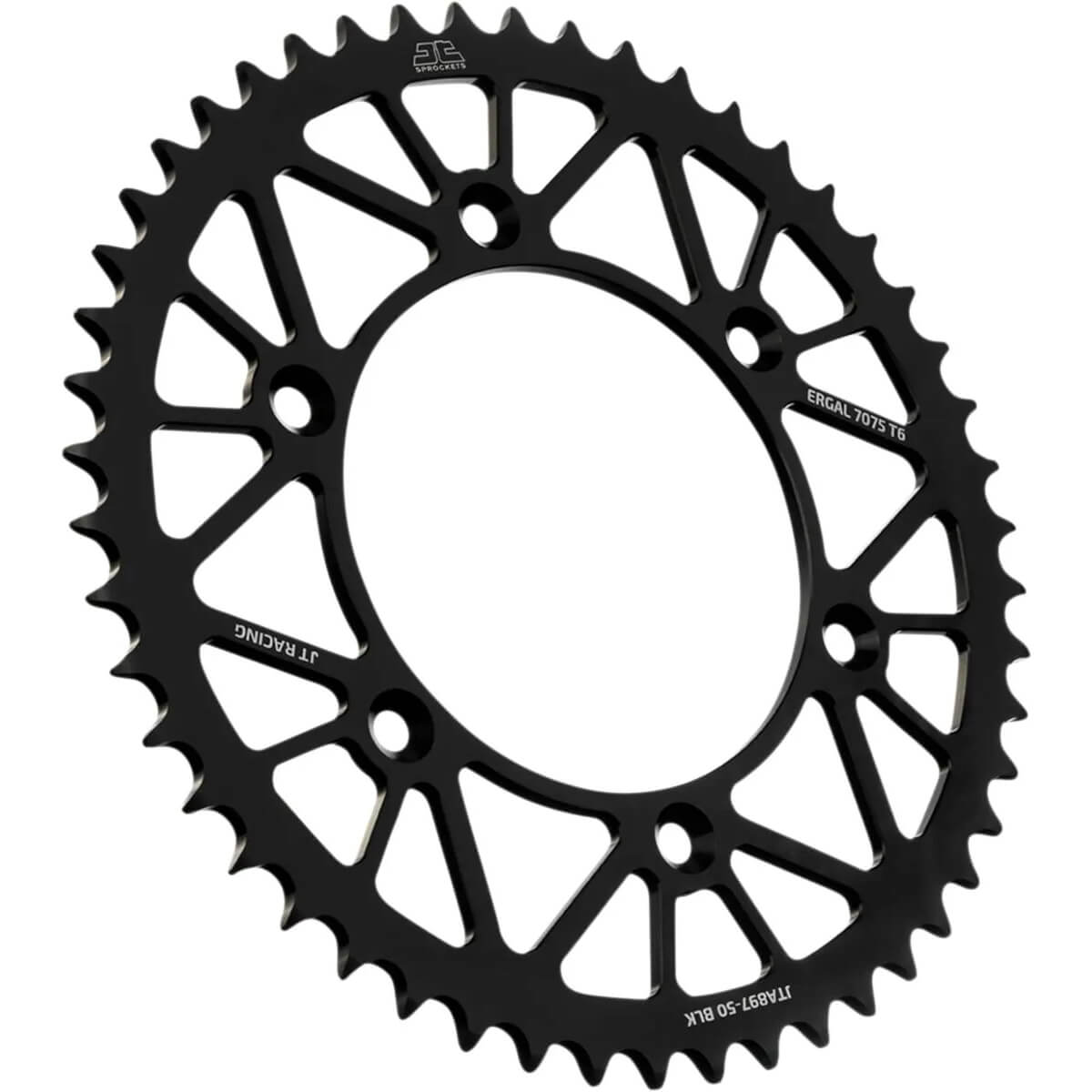 Corona JTA 897 de aluminio negro con 50 dientes KTM