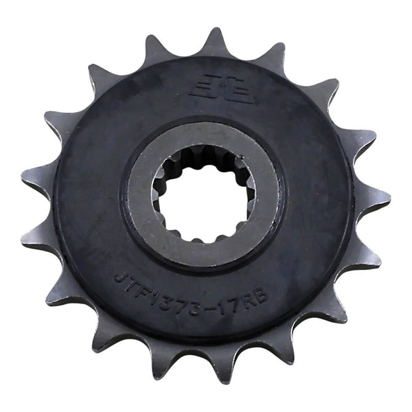Pinhão JT 1373 de aço com Borracha 17 dentes