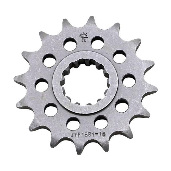 Pinhão JT 1591 RB de aço com 16 dentes
