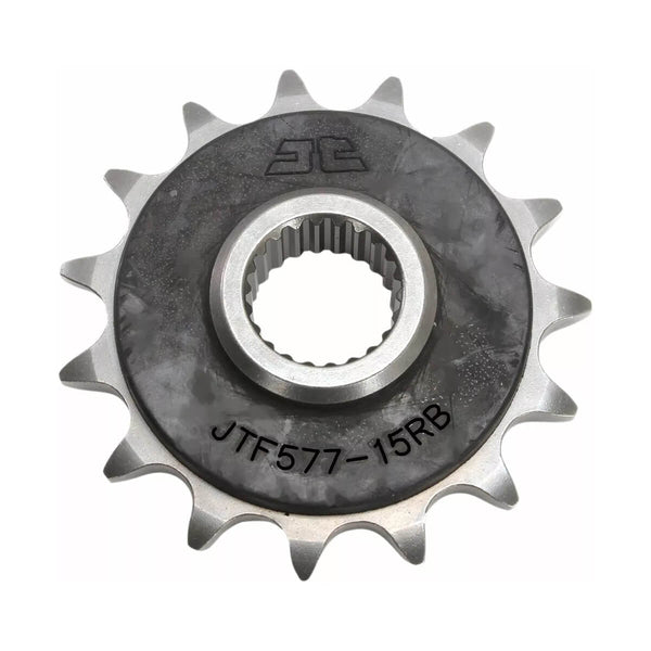 Pinhão JT 577 de aço e Borracha com 15 dentes