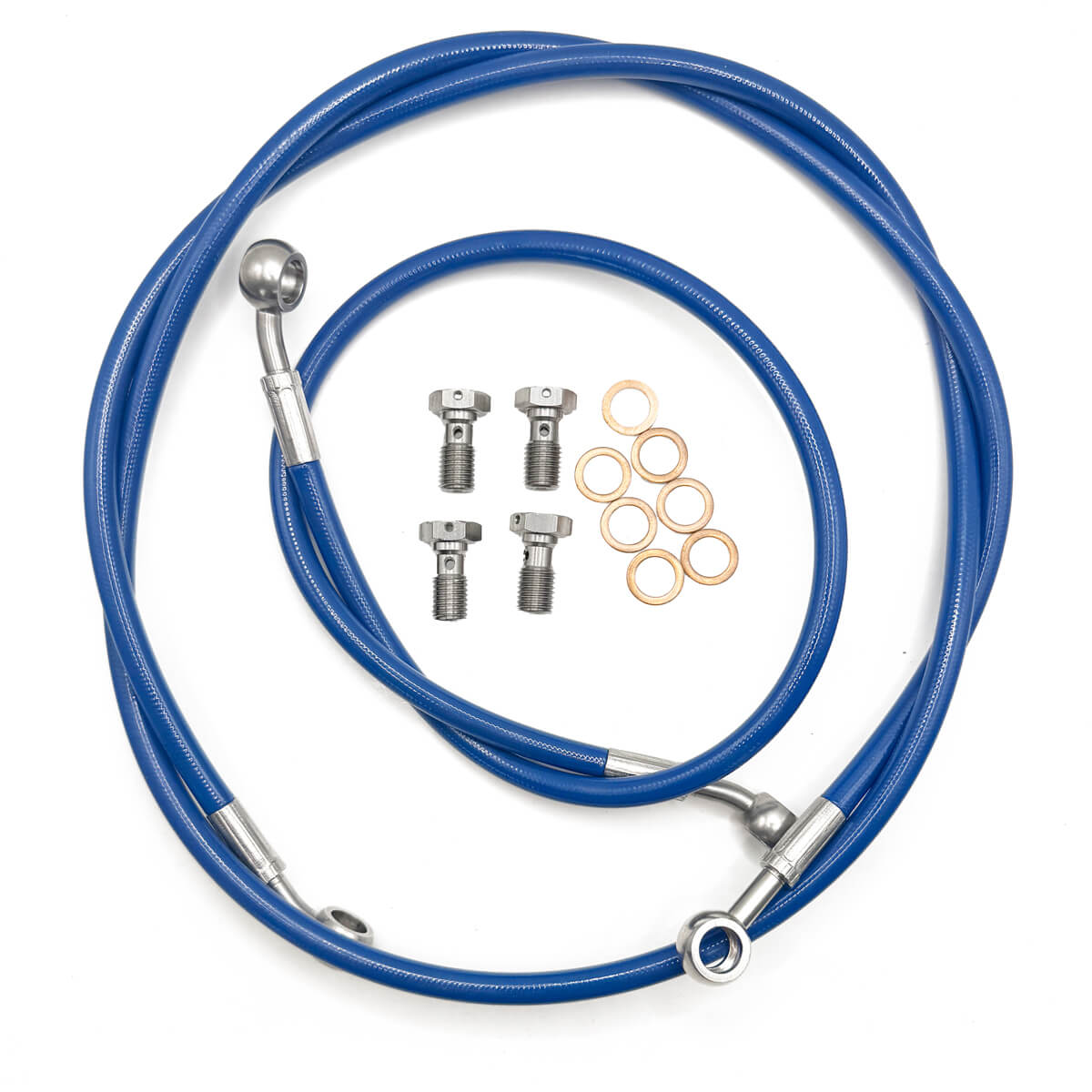 Kit Tubo Malha Aço de Travão Yamaha DTR 125 Azul