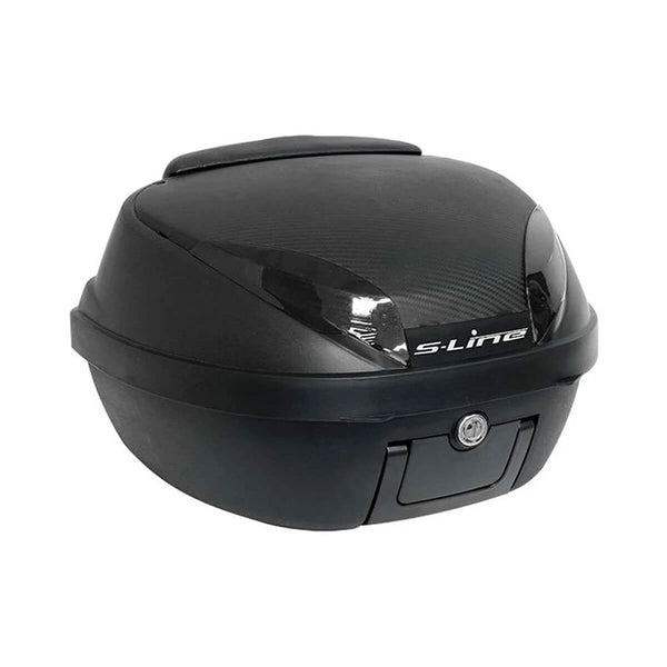 Top Case S-LINE 42L Carbono (Com Encosto e Base)