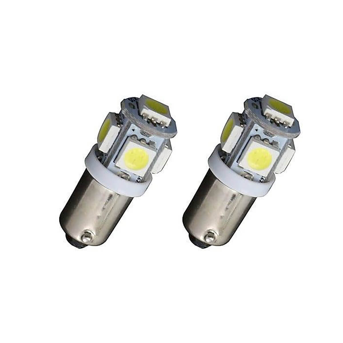 Lâmpada LED - T8.5/T10 - 5 Leds BA9S Blister de 2 unidades