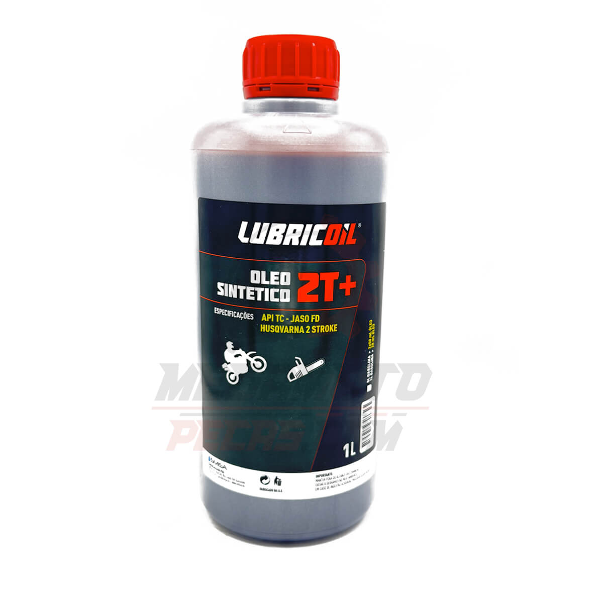 Óleo Mistura 2T + Vermelho 1L Lubricoil